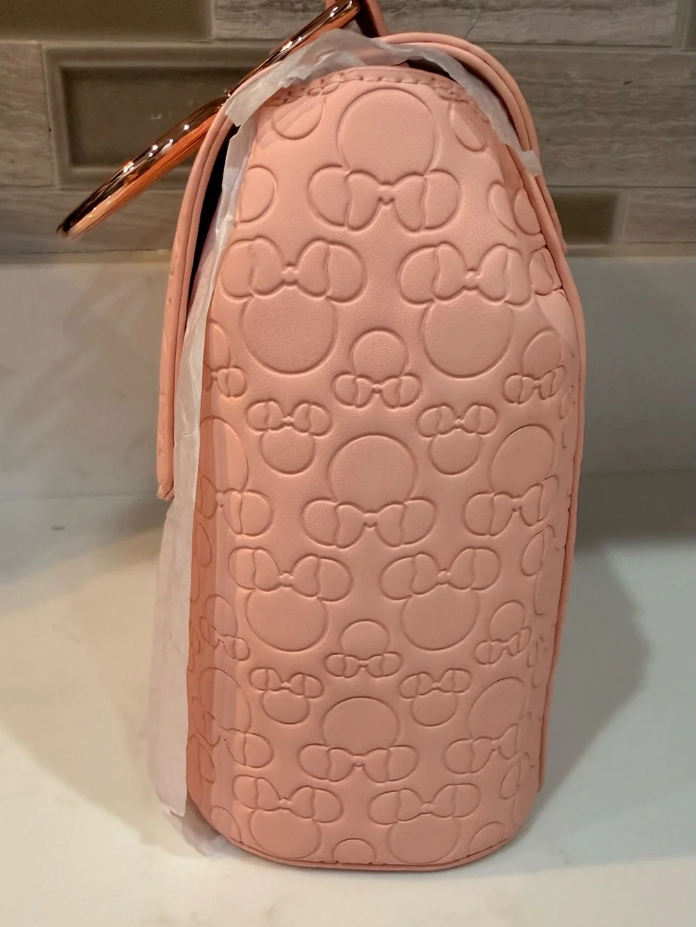 Loungefly Disney Minnie Mouse Embossed Blush Crossbody Bag 🆕🆕🆕